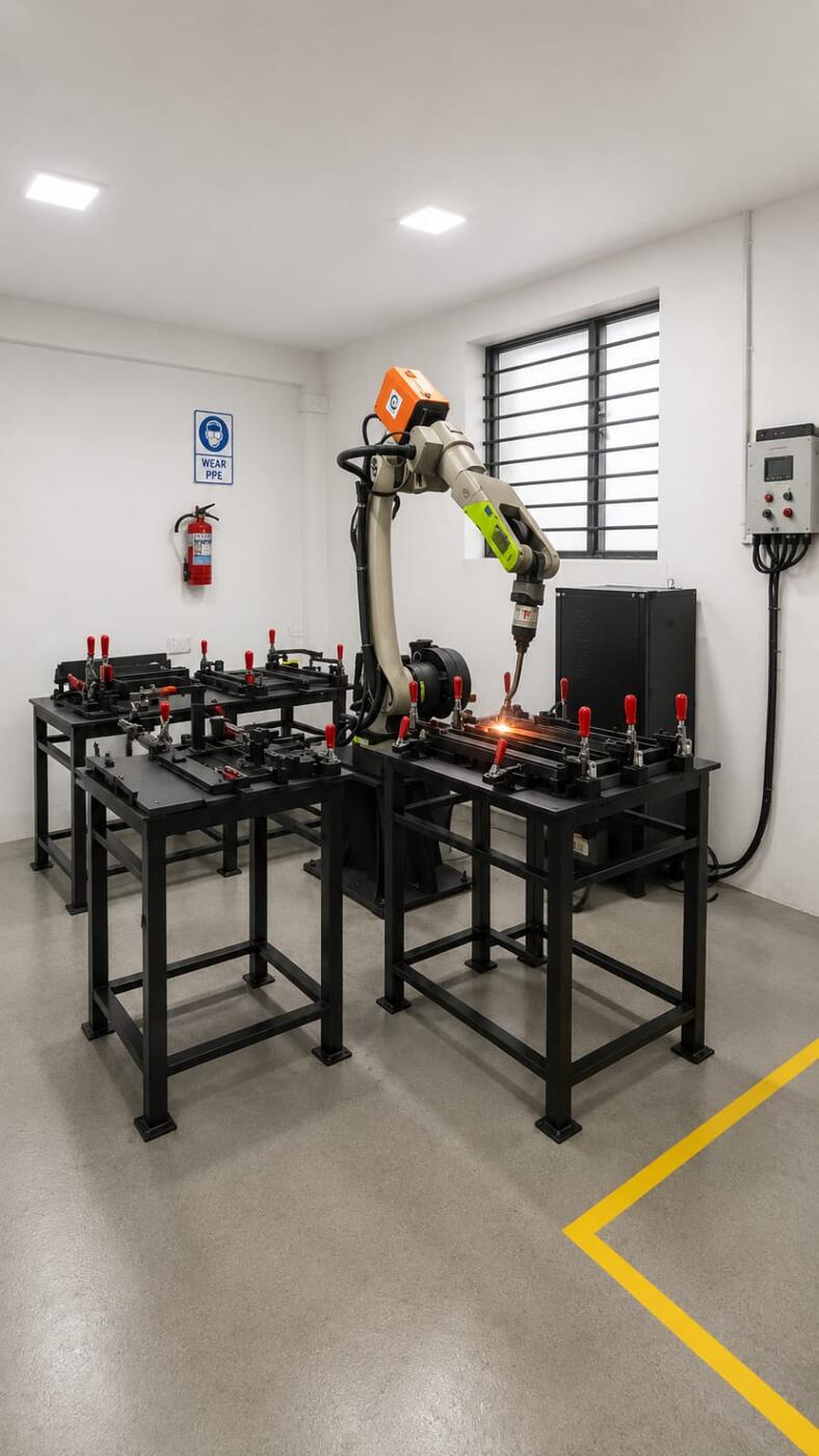 Robotic Welding in Progress